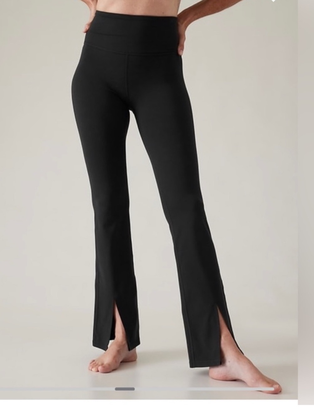 Athleta elation ultra high rise split slim flare pant